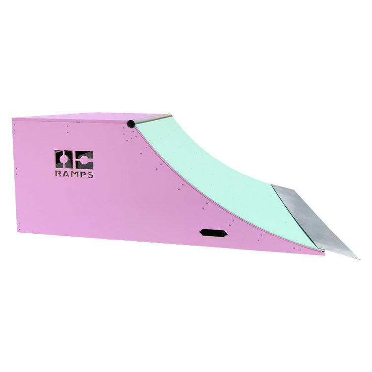  6ft wide Unicorn Skate Ramp in Teal & Purple by OC Ramps