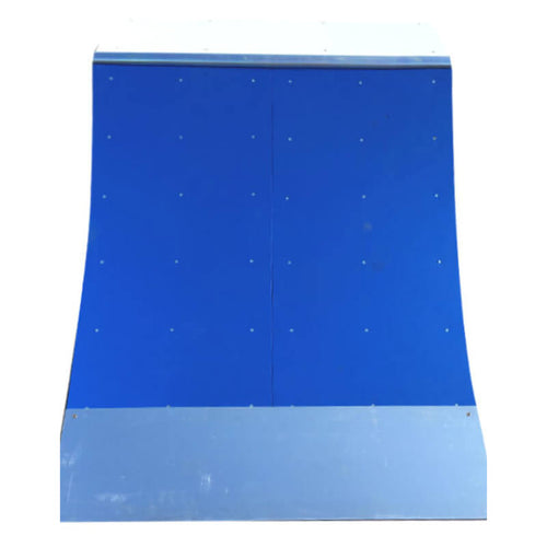 Front view of OC Ramps American Flag Quarter Pipe