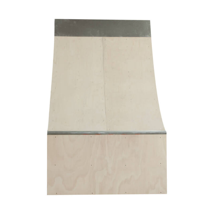 Standing up 4 foot wide 3 foot tall quarter pipe skate ramp by OC Ramps