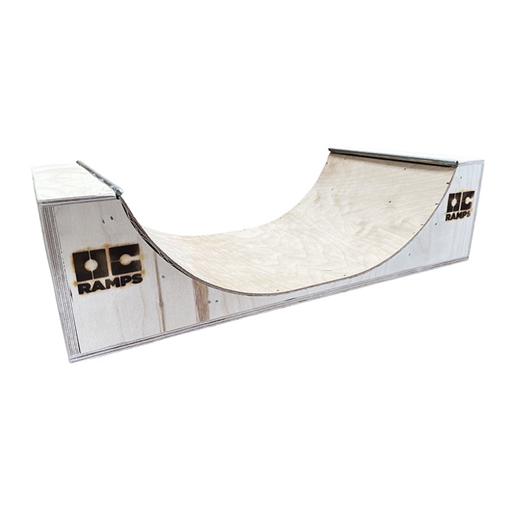 OC Ramps hand crafted plywood Fingerboard Half pipe with two coping