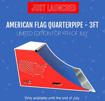 Celebrate 4th of July with OC Ramps Patriotic Skate Ramps