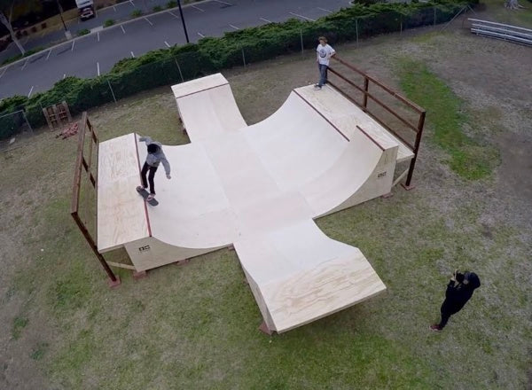 Custom halfpipe built by OC Ramps
