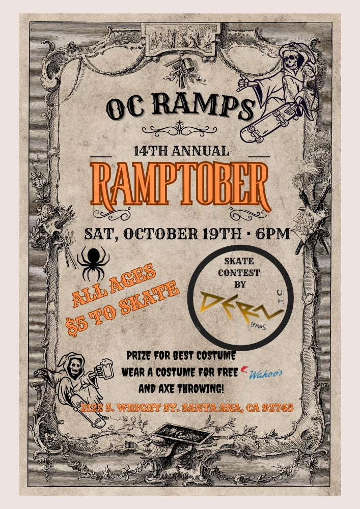 Ramptober 2024: Skate, Win Cash and Enjoy Free Tacos with the Pros!