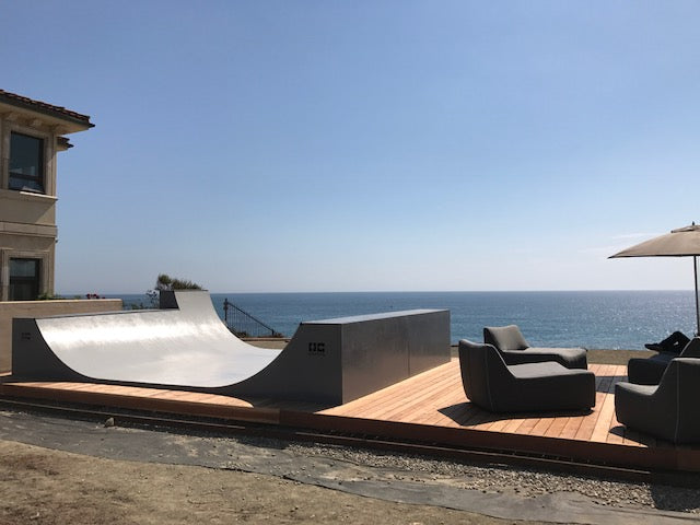 Cliff Side Ramp Dana Point Halfpipe with Cliff Side Views – OC Ramps