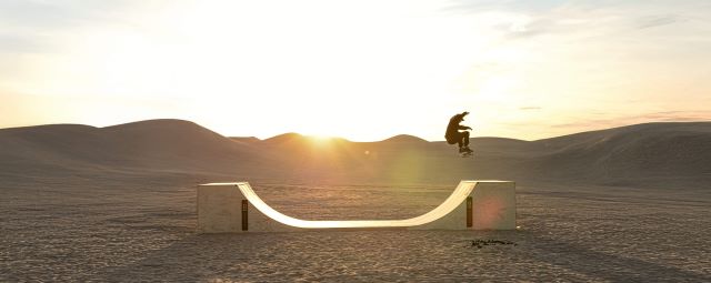 Dave Bachinsky Desert Mini Ramp Session at Glamis Sand Dunes| OC Ramps