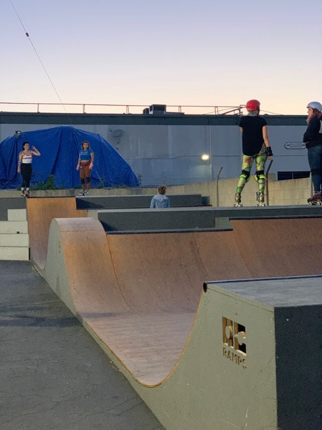 roller skate, impala skate quad, chicks that skate, oc ramps, mini ramp, half pipe, speed bump, chicks, skateboarding, 