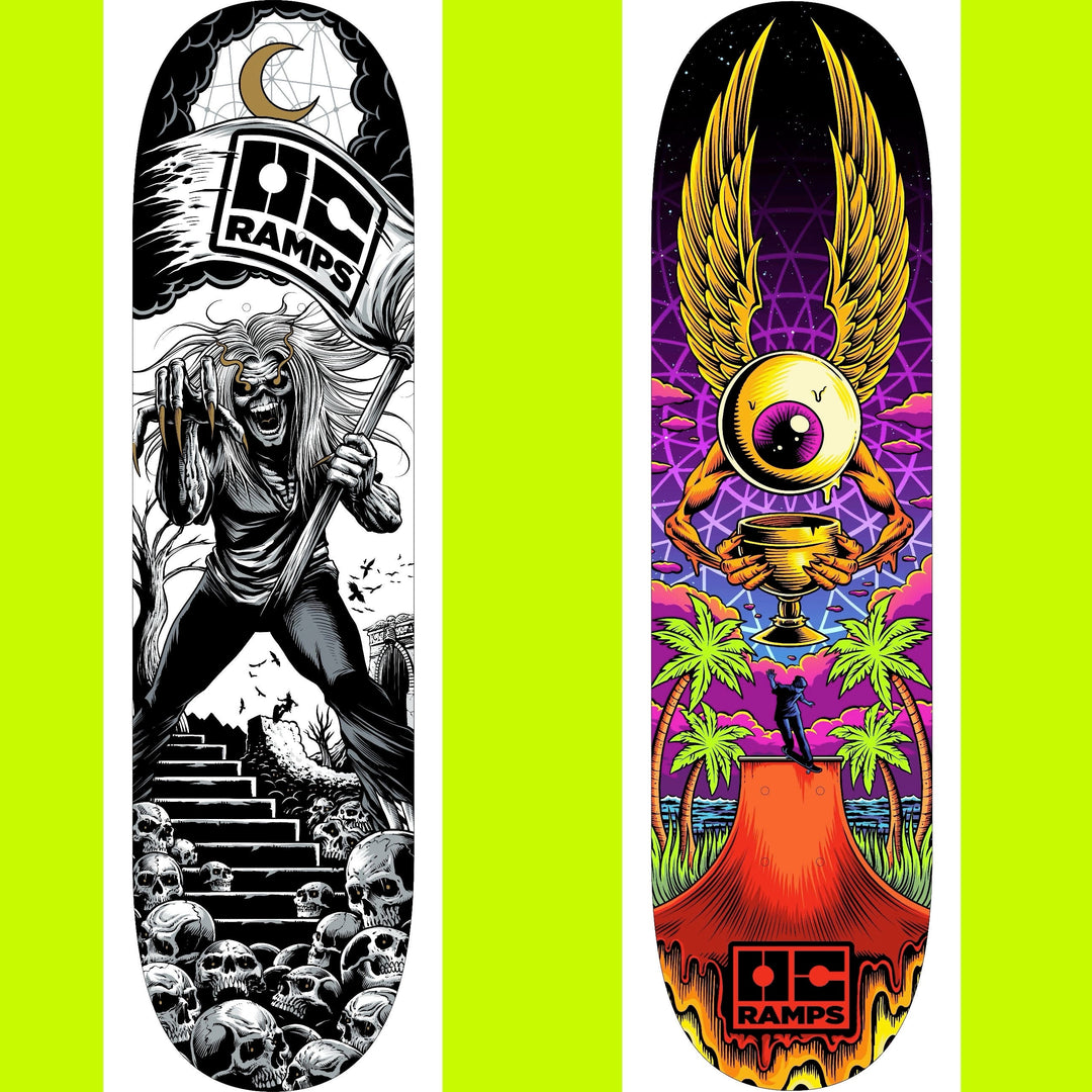 Ride with OC Ramps Skateboard Decks