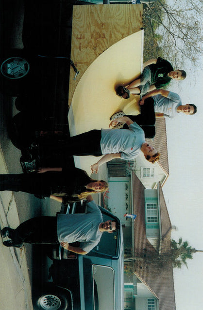 TBT, family business, the early days, homemade quarter pipe, wood ramp, hand made,