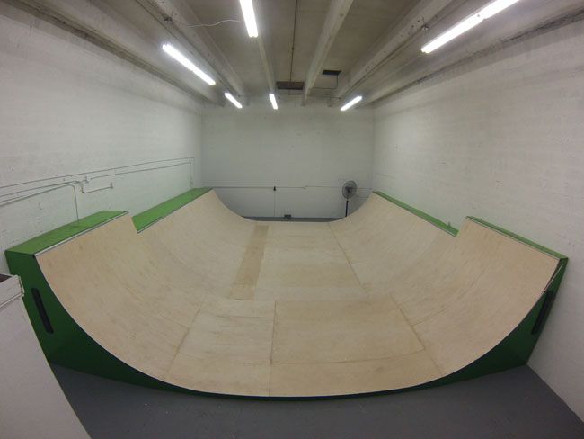 Custom Warehouse Halfpipe in Miami
