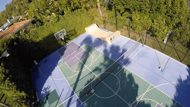 Ballin!  8ft wide mini ramp - halfpipe - installation Malibu