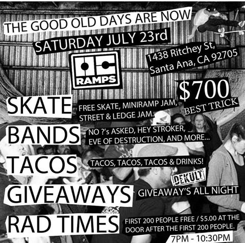 OC Ramps x Dekult - Punk Rock Skate Night