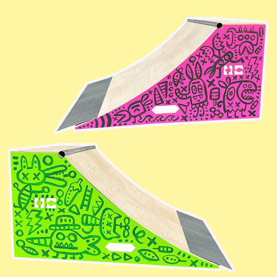 Brady Smith Art QuarterPipe Ramp – 3 Foot Wide - OC Ramps