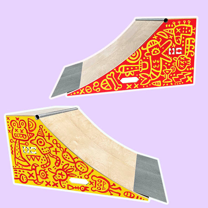 Brady Smith Art QuarterPipe Ramp – 3 Foot Wide - OC Ramps