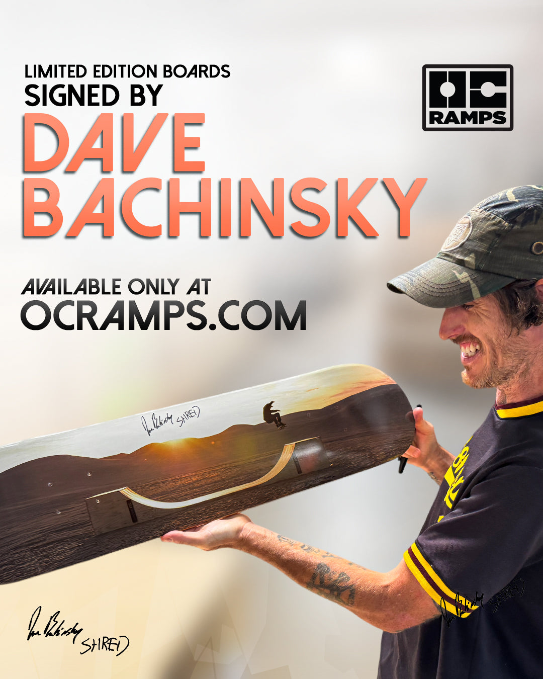OC Ramps Bachinsky Limited Edition Skate Deck — custom graphic skate deck