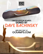 OC Ramps Bachinsky Limited Edition Skate Deck — shipping packaging detail — OC Ramps pro model skateboard deck