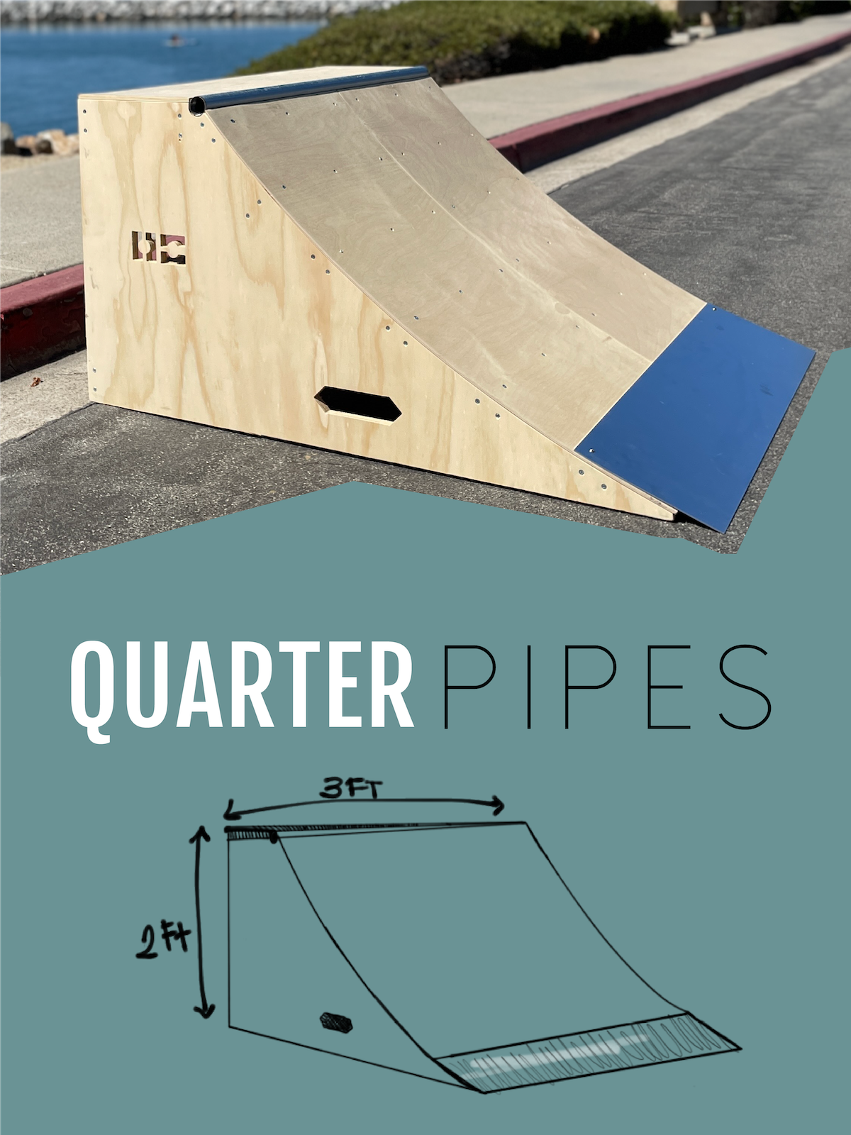 Skateboard Quarter Pipe for Sale OC Ramps