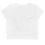 OC Ramps Happy Face Womens Crop Tee — rear view — OC Ramps skateboard brand t-shirt