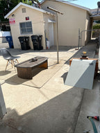 Customer photo of a gray Greg Lutzka Curb Kicker in an outdoor concrete skate setup