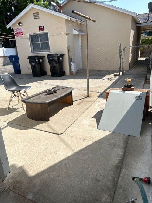Customer photo of a gray Greg Lutzka Curb Kicker in an outdoor concrete skate setup