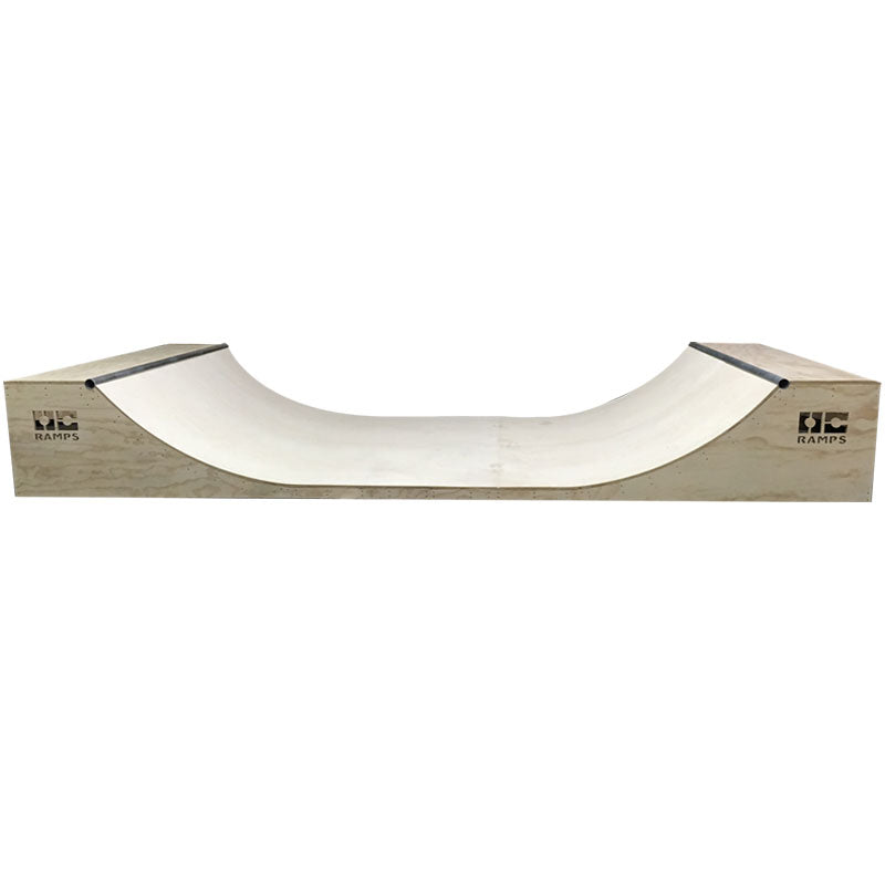 OC Ramps Garage Mini Ramp 2' Tall – Halfpipe — rear view — backyard half pipe ramp kit