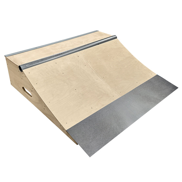 OC Ramps Greg Lutzka's 3 in 1 Quarter Pipe — rear view — backyard quarter pipe ramp kit