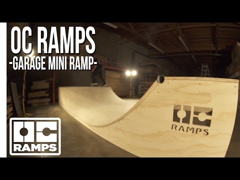 Garage Mini Ramp 2' Tall Halfpipe — assembly and skate demo video