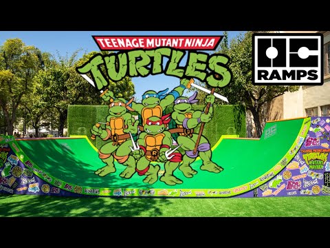Turtle Half Pipe Ramp – 12 Foot Wide | OC Ramps