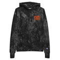 OC Ramps OC Ramps x Champion tie-dye hoodie — front view — OC Ramps skate brand hoodie
