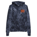 OC Ramps OC Ramps x Champion tie-dye hoodie — front view — skateboard brand sweatshirt