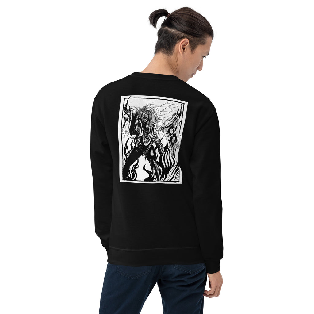 OC Ramps Fulgor Crewneck Sweater — rear view — OC Ramps skate brand crewneck
