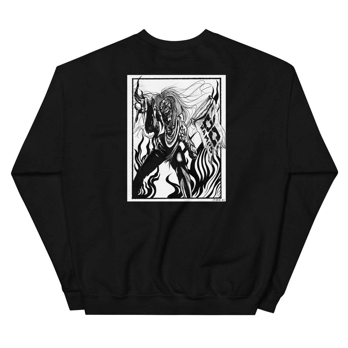 OC Ramps Fulgor Crewneck Sweater — rear view — skateboard brand sweatshirt