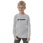 OC Ramps Lil Devil Youth long sleeve tee — front view — skateboard brand clothing