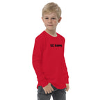OC Ramps Lil Devil Youth long sleeve tee — front view — OC Ramps skateboard brand t-shirt