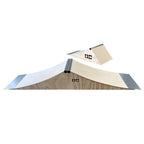 OC Ramps Micro Spine — rear view — spine ramp skateboard obstacle