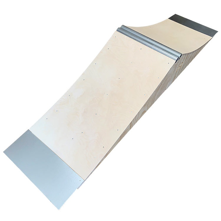 OC Ramps Micro Spine — rear view — backyard quarter pipe spine ramp