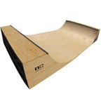 OC Ramps Half Pipe Ramp – 12' Wide — rear view — backyard half pipe ramp kit