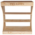 OC Ramps Halfpipe Bookshelf — rear view — backyard half pipe ramp kit