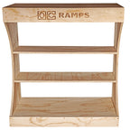 OC Ramps Halfpipe Bookshelf — rear view — backyard half pipe ramp kit