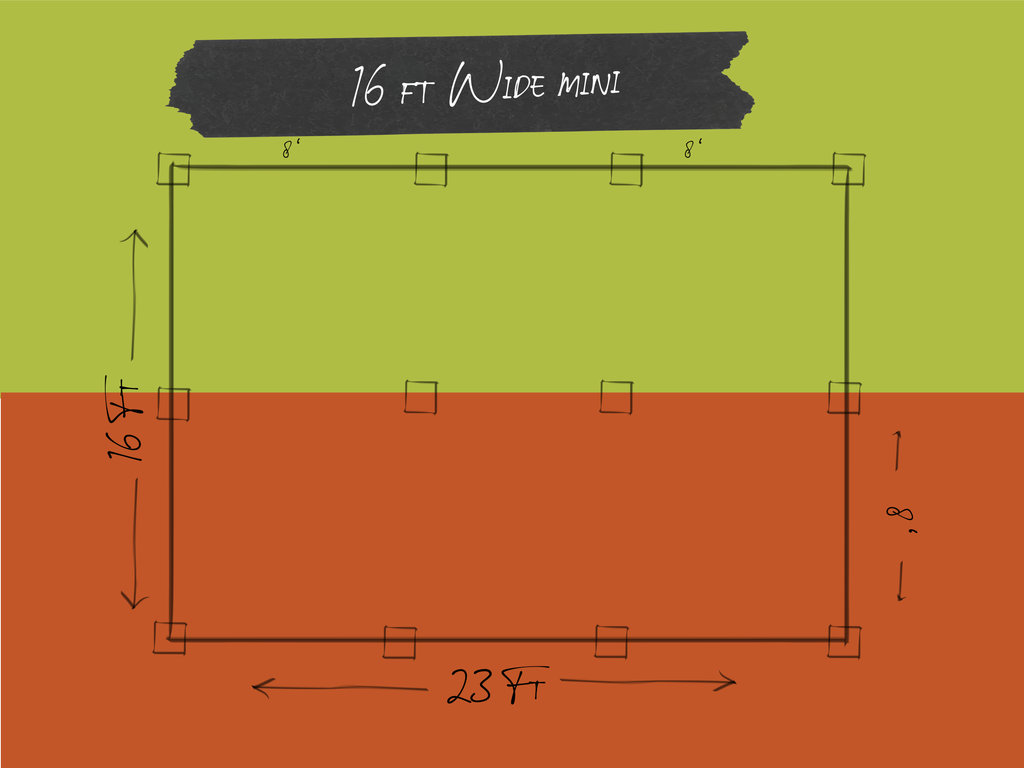 OC Ramps Half Pipe Ramp – 16' Wide — rear view — DIY halfpipe kit ships nationwide