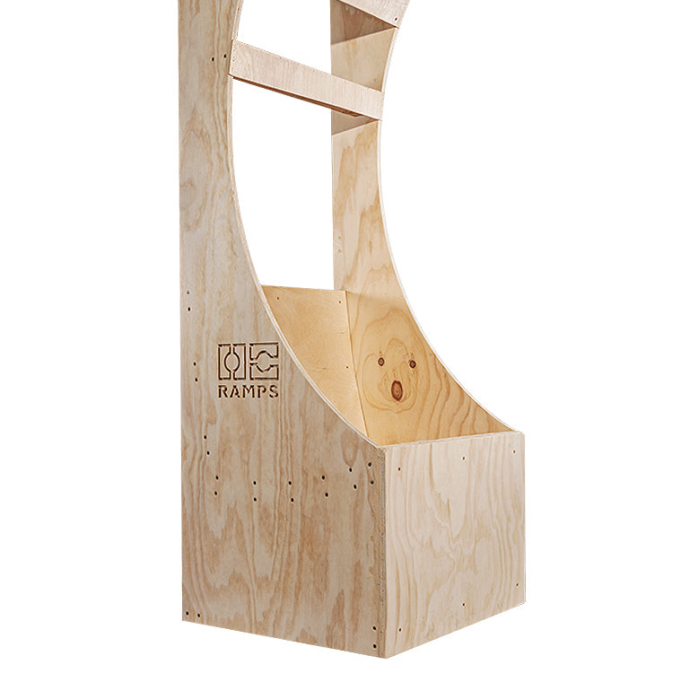 OC Ramps Half Pipe Chair — side angle view — DIY halfpipe kit ships nationwide