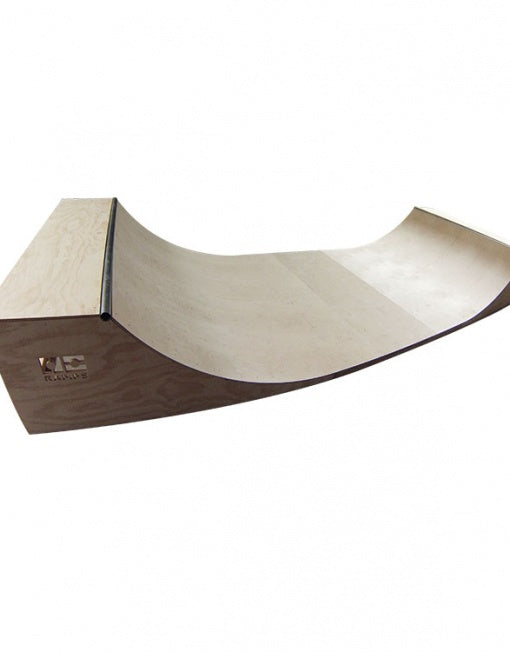 OC Ramps left side view of 3 foot tall by 8 foot wide half pipe