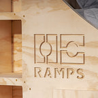 OC Ramps Half Pipe Ramp Bed — backyard half pipe ramp kit