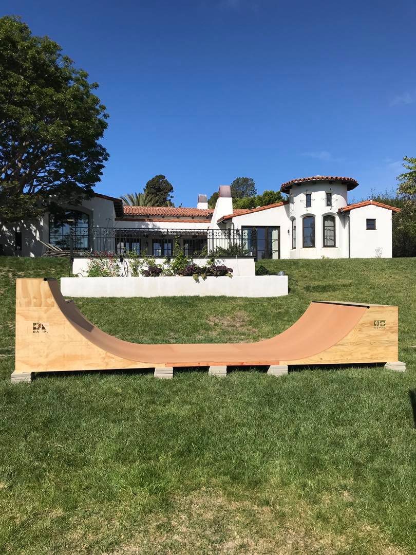 OC Ramps Half Pipe Ramp – 8' Wide — customer installation photo — DIY halfpipe kit ships nationwide