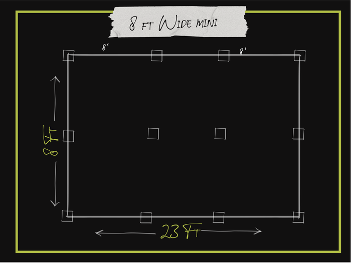 Cody & Dave Mini Ramp – The Equation – 8ft Wide - OC Ramps