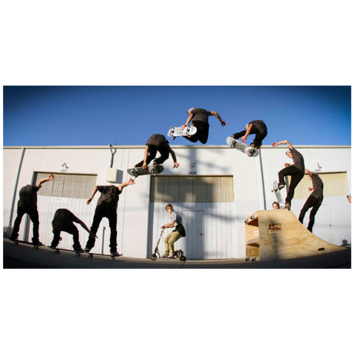 multi skaters on oc ramps 6ft wide quarterpipe for skating