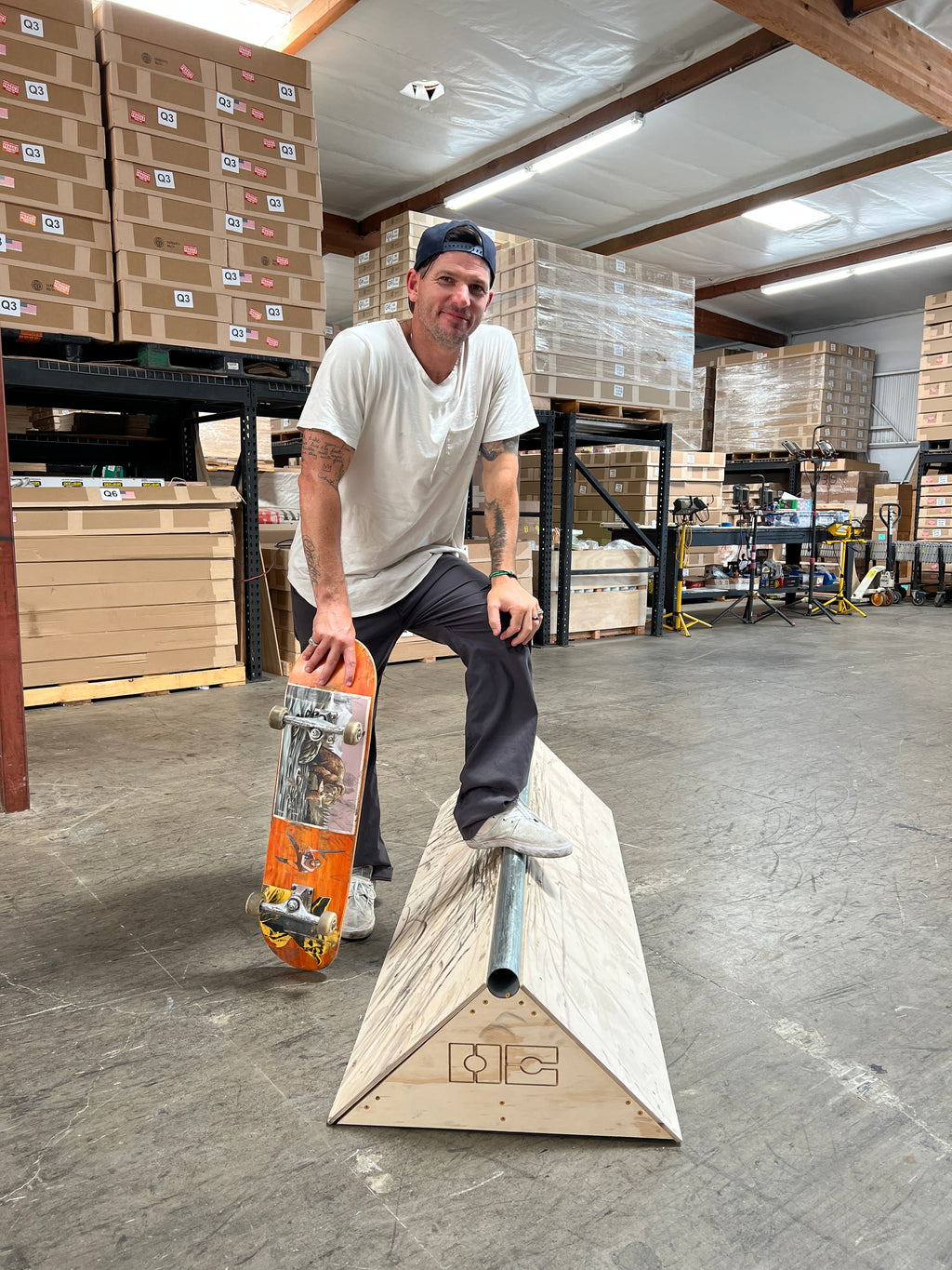 OC Ramps Triangle Apple Rail — rear view — grind rail skate obstacle