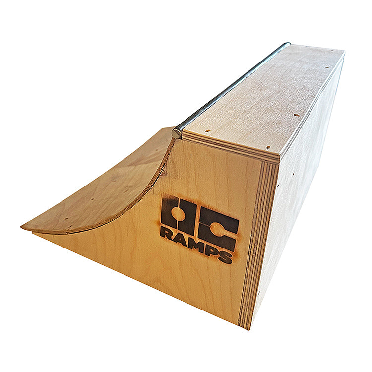 OC Ramps hand crafted plywood Fingerboard Quarter Pipe