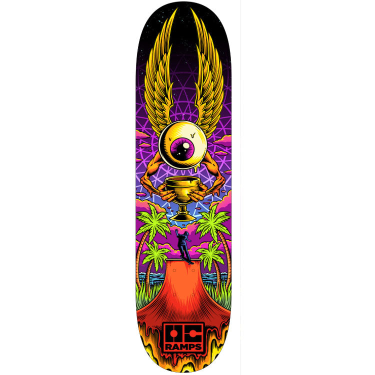 OC Ramps Volcano Vision OC Ramps Skateboard Deck — OC Ramps pro model skateboard deck
