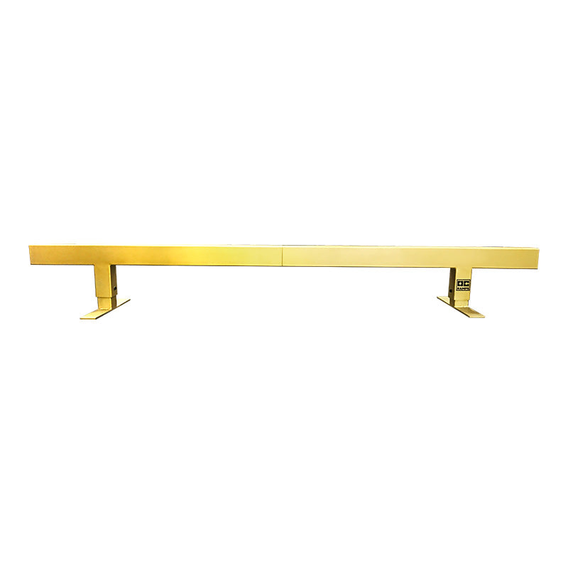 OC Ramps 24k Gold Rail — rear view — grind rail skate obstacle