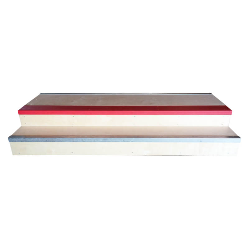 OC Ramps Double Step Ledge — front view — skate ledge obstacle